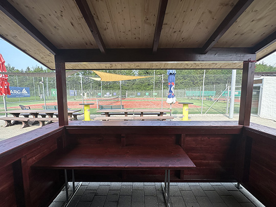 Constructions en bois d'un bar